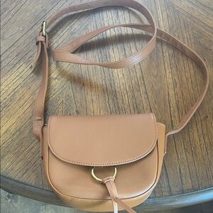 JJ Winters Tan Leather Crossbody Bag